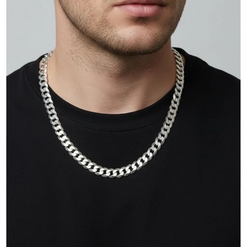Men's Silver Chain Necklace